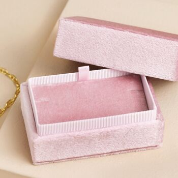 Personalised Pink Velvet Bracelet Box, 2 of 7