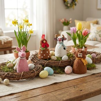 Handmade Felt Barnyard Buddies Tree Toppers, 12 of 12