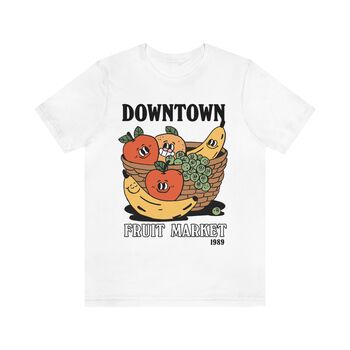 'Downtown Fruit Market' Colourful Graphic Tee, 4 of 6