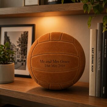 Personalised Engraved Premium Suede Football Ball, 11 of 11