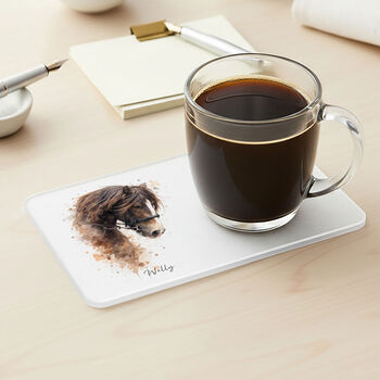 Personalised Watercolour Pet Portrait Coaster, 6 of 7