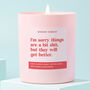 Thinking Of You Gift Candle Funny Sorry Things Are Shit, thumbnail 1 of 4