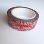 Peach Wander Fox Washi Tape 15mm, thumbnail 2 of 7