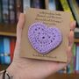 Personalised Crochet Heart Corner Bookmark, thumbnail 2 of 9
