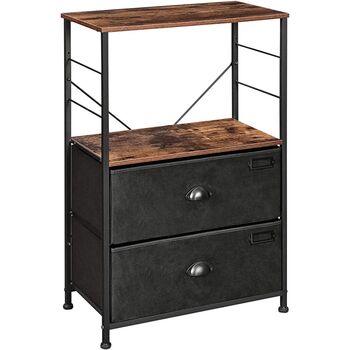 Nightstand Bedside Table With Storage Shelves, 6 of 7