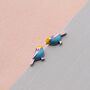 'You Are Fabulous' Sterling Silver Bird Earrings, thumbnail 2 of 5