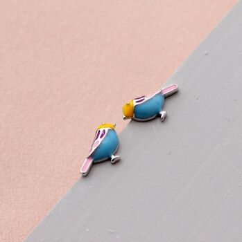 'You Are Fabulous' Sterling Silver Bird Earrings, 2 of 5