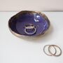 Handmade Mini Purple And Gold Ceramic Jewellery Dish, thumbnail 1 of 7
