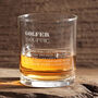 Golfer Dictionary Definition Whiskey Tumbler Glass, thumbnail 8 of 8