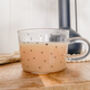 Black Polka Dot Glass Mug, thumbnail 3 of 5