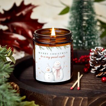 Christmas Scented Candle Gift Set For A Special Couple, 4 of 7