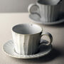 Handmade Ceramic Cup And Saucer Sandy, thumbnail 5 of 5
