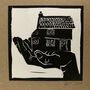 House In Hand Linocut Greetings Card, thumbnail 5 of 10