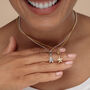 Origami Star Charm Necklace, Sterling Silver Or Gold Plated, thumbnail 2 of 9