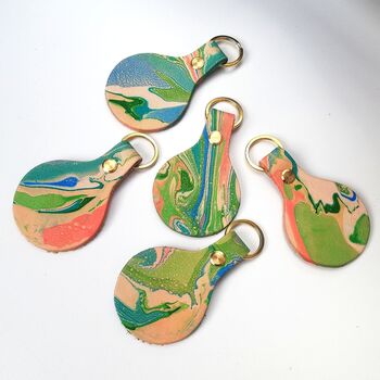 Personalised Handmade Marble Key Fob, 7 of 7