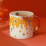 G Decor Beehives Contrast Gold Ceramic Tea Coffee Mug, thumbnail 1 of 5
