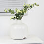 Large Winter White Crackled Glaze Vase, thumbnail 2 of 6