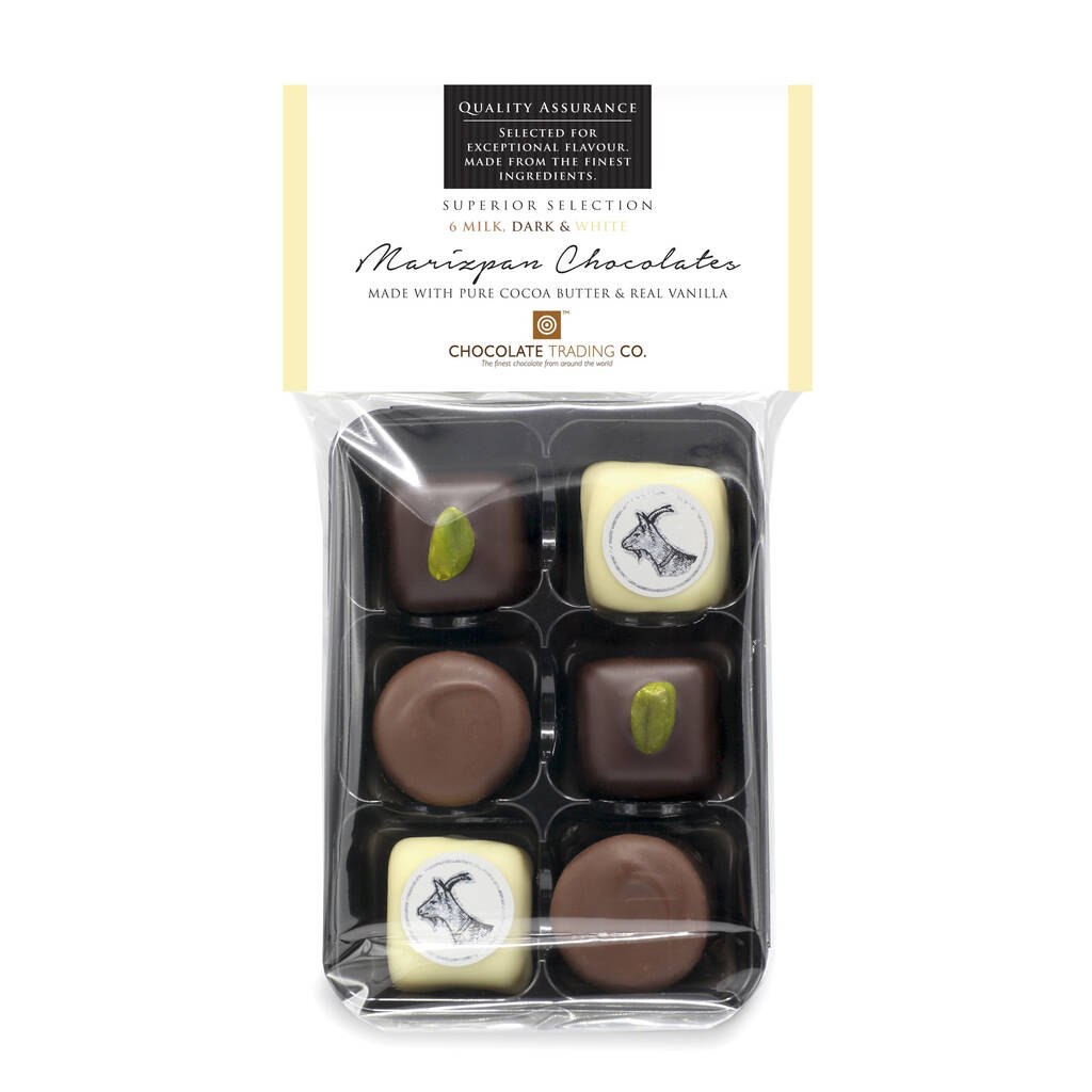 Superior Selection Marzipan Chocolate Gift Pack By The Chocolate