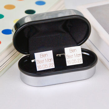 Personalised Cufflinks And Box Set, 5 of 9