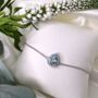 Blue Topaz 925 Sterling Silver Pear Drop Bracelet, thumbnail 1 of 5