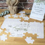 Frosted Acrylic Eucalyptus Wedding Signing Puzzle, thumbnail 1 of 3