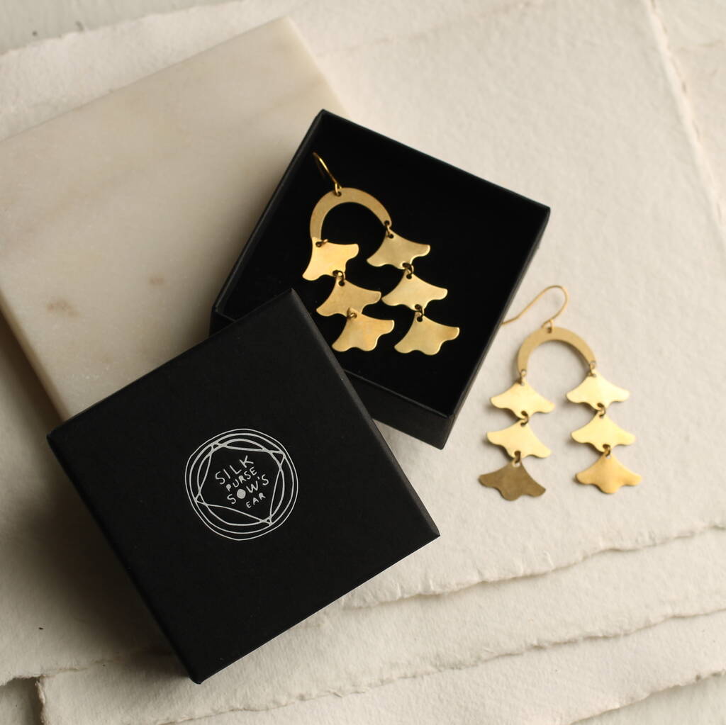 Rainbow Chandelier Drop Earrings By Silk Purse, Sow's Ear