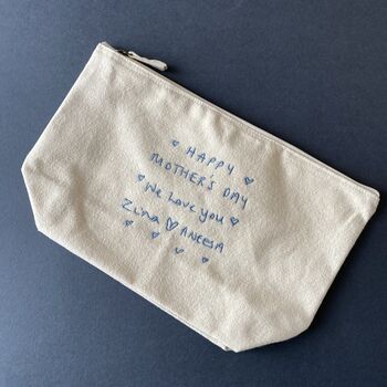 Personalised Handwriting Makeup Bag, 3 of 6