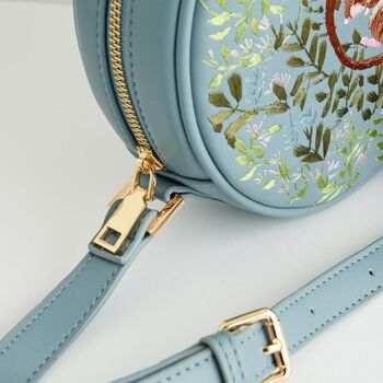 Chloe Circle Bag Embroidered Dormouse Blue, 4 of 8