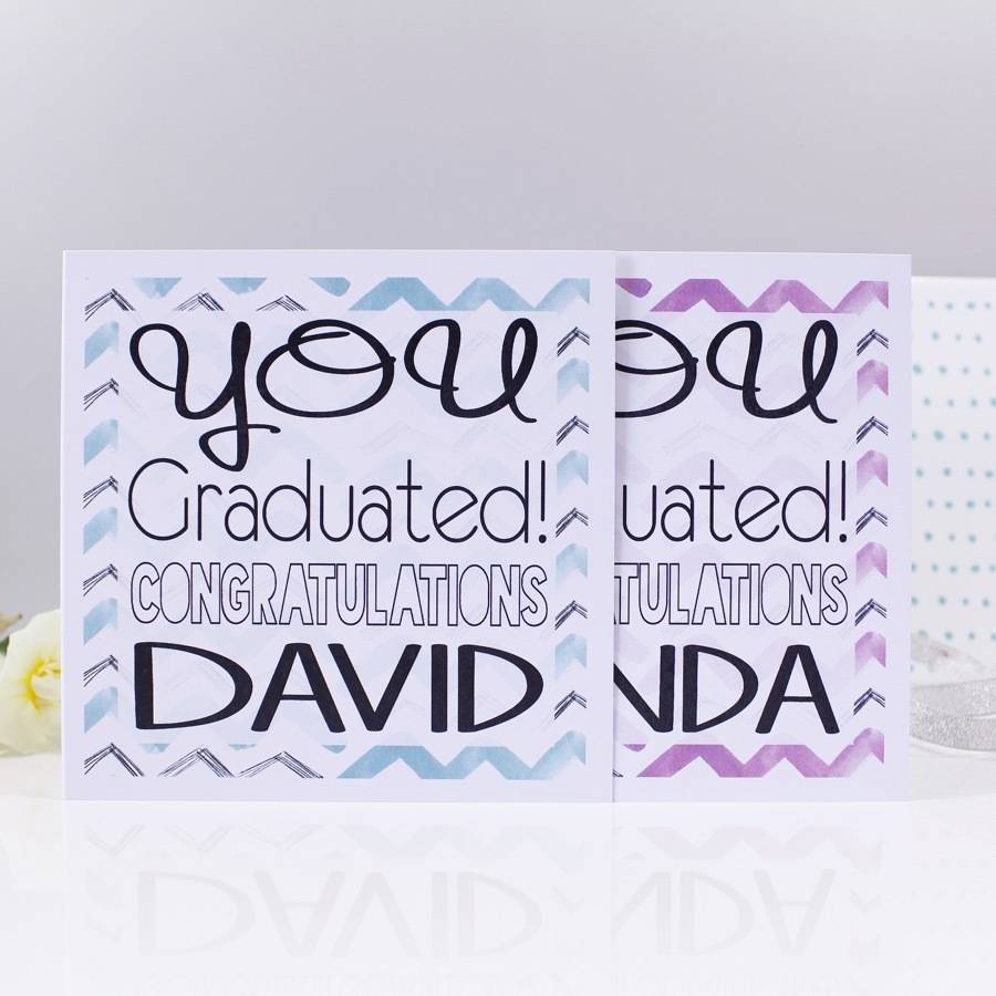 Personalised 'Congratulations' Graduation Card, 1 of 7