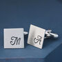 Personalised Sterling Silver Groom Cufflinks, thumbnail 2 of 9