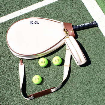 Personalised Tennis Racket Case Sports Travel Bag Gift With Balls, 12 of 12
