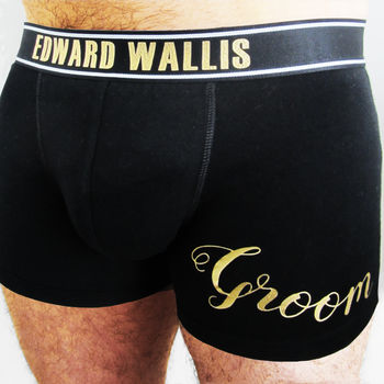 Personalised Groom's Wedding Pants, Metallic Print, 2 of 8