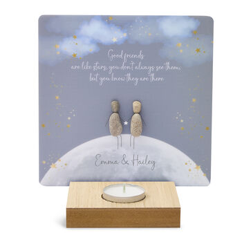 Personalised Best Friend Pebble T Light Holder, 4 of 4