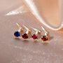 Sterling Silver Andralok Nose Stud With 3mm Crystal, thumbnail 7 of 8