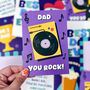 Father's Day Card Music 'Dad You Rock', thumbnail 1 of 5