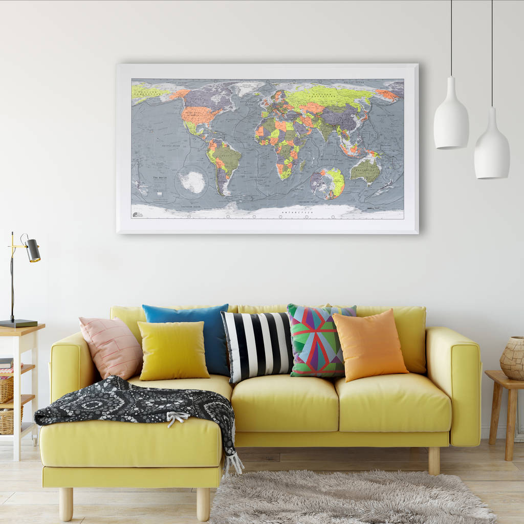 Classic World Wall Map, 1 of 12