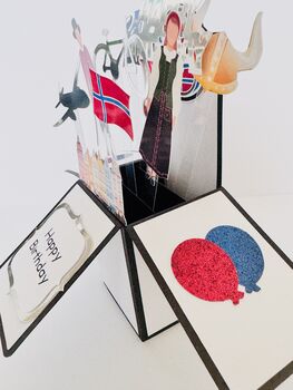 Norway Themed 3D Birthday Card, 4 of 6