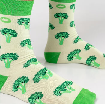 Bamboo Socks | Broccoli Socks | Vegetable Socks | Food Socks | Novelty Socks, 5 of 5