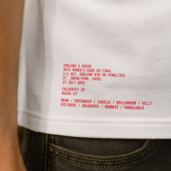 England Women’s Euro Final Victory T Shirt, 2 of 5