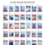 Personalised Stamp Destination Landscape Print, thumbnail 5 of 12
