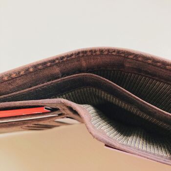 Vintage Leather Wallet ~ Rfid Protected, 6 of 8