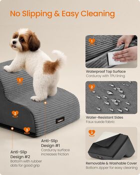 Dog Stairs Pet Steps Waterproof Ramp, 6 of 6