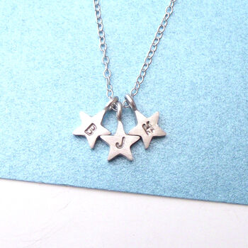 Thank You Teacher Initial Star Necklace, 7 of 11