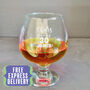 30th Birthday Gift Brandy Snifter Glass, thumbnail 1 of 5