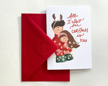 Christmas Card For Boyfriend Girlfriend Husband Wife, 3 of 8