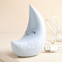 Personalised Smiling Crescent Moon LED Night Light, thumbnail 2 of 5