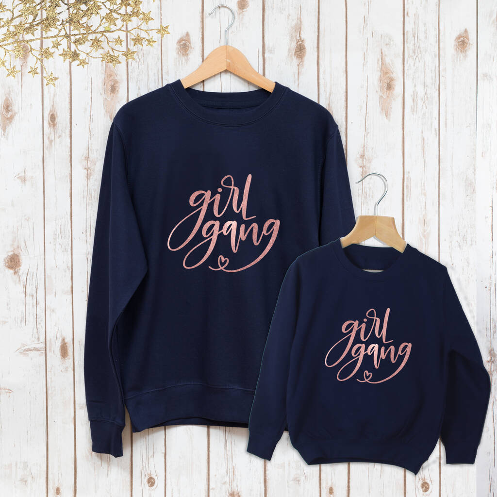 Daughter Girl Gang Matching Sweatshirts 