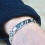 Men's Personalised Stainless Steel Link ID Bracelet, thumbnail 1 of 7