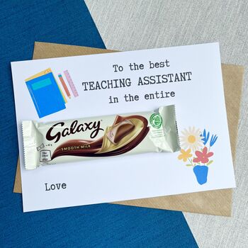 Teaching Assistant Thank You Chocolate Galaxy Card, 3 of 4