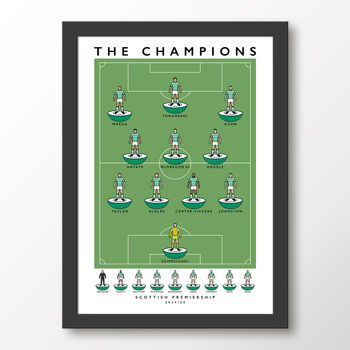 Celtic Fc The Champions 24/25 Poster, 7 of 7